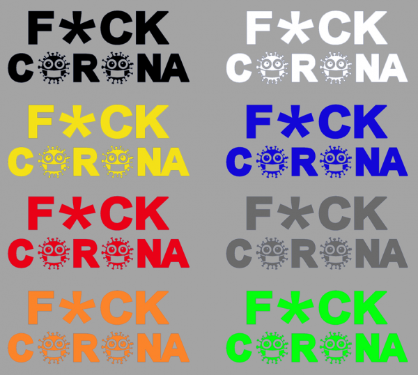 Aufkleber Fuck Corona